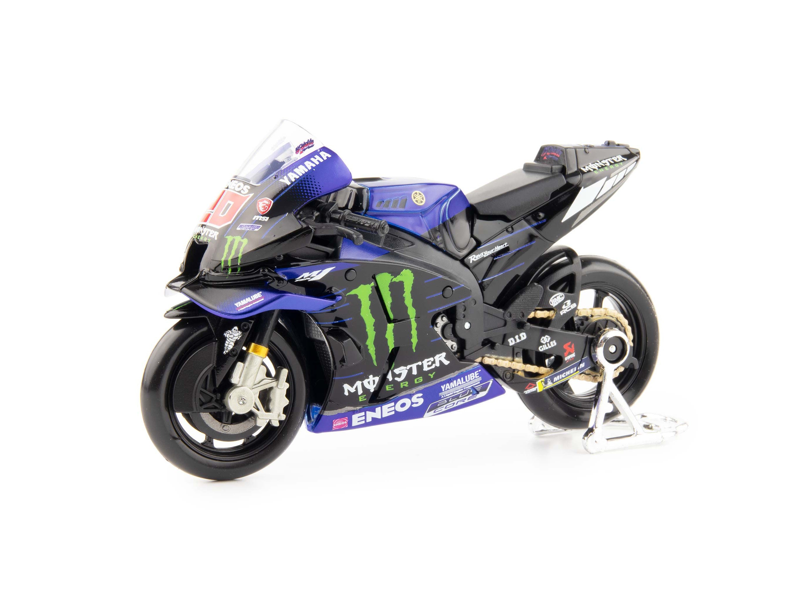 Yamaha YZR-M1 Monster #20 MotoGP 2021 Quartararo - 1:18 Scale Diecast Model Motorcycle-Maisto-Diecast Model Centre