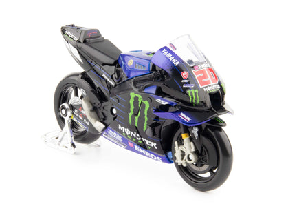 Yamaha YZR-M1 Monster #20 MotoGP 2021 Quartararo - 1:18 Scale Diecast Model Motorcycle-Maisto-Diecast Model Centre