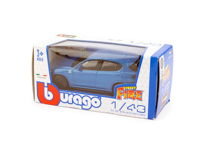 Alfa Romeo Stelvio Diecast Toy Car blue - 1:43 Scale-Bburago-Diecast Model Centre