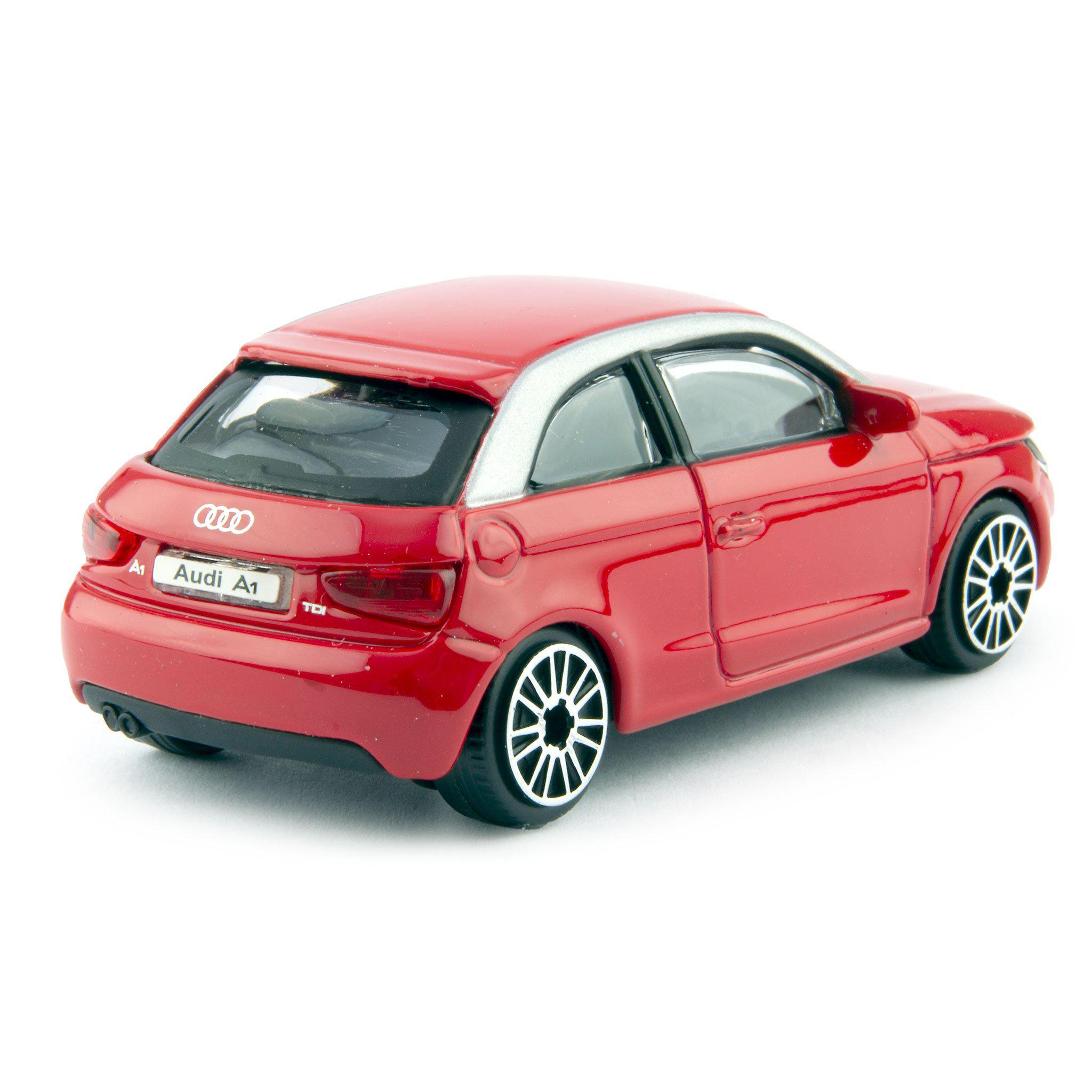 Audi A1 Diecast Toy Car 2010 red - 1:43 Scale-Bburago-Diecast Model Centre
