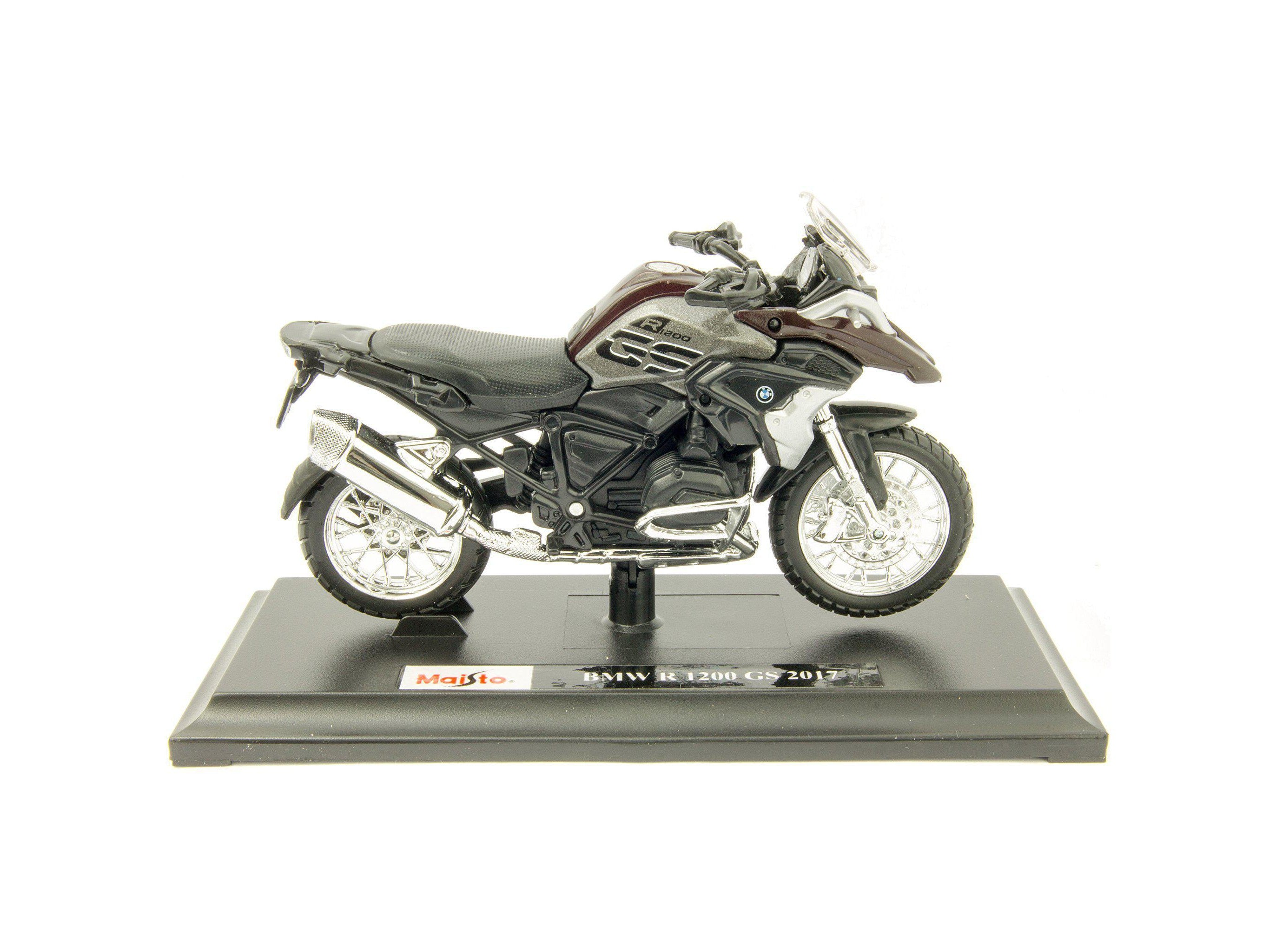 BMW R 1200 GS Diecast Model Motorcycle 2017 red - 1:18 Scale-Maisto-Diecast Model Centre