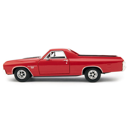 Chevrolet El Camino SS Diecast Model Pickup 1970 red - 1:24 Scale-Motormax-Diecast Model Centre