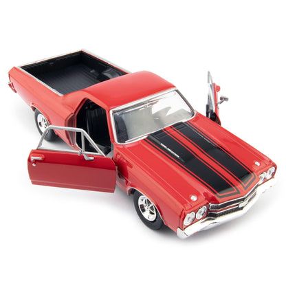 Chevrolet El Camino SS Diecast Model Pickup 1970 red - 1:24 Scale-Motormax-Diecast Model Centre