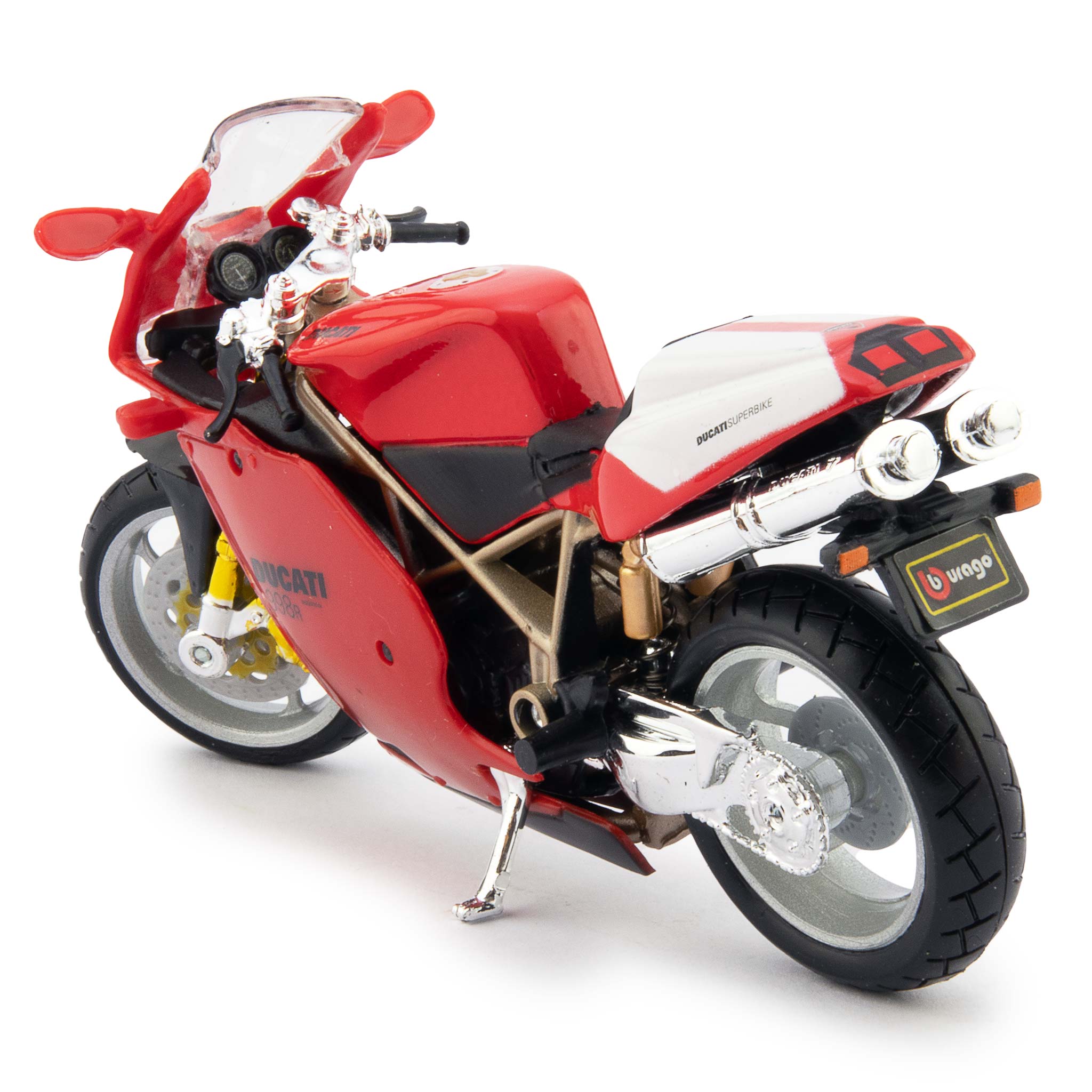 Ducati 998R Diecast Model Motorcycle red - 1:18 Scale-Bburago-Diecast Model Centre