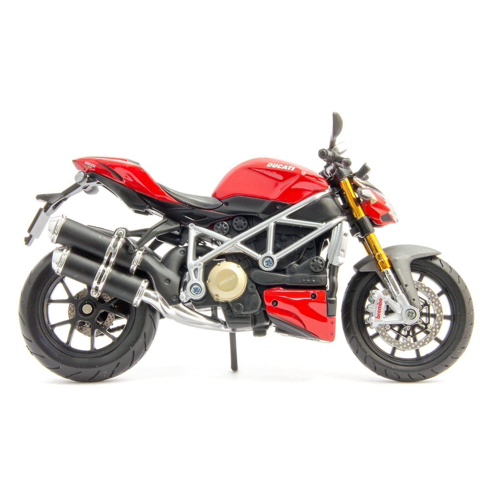 Ducati mod. Streetfighter S Diecast Model Motorcycle red - 1:12 Scale-Maisto-Diecast Model Centre