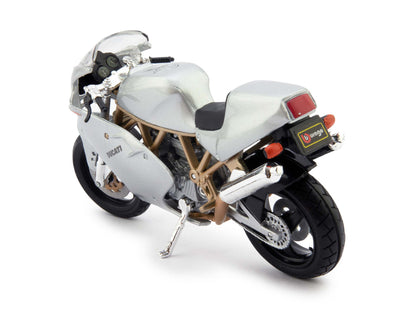 Ducati Supersport 900FE Diecast Model Motorcycle silver - 1:18 Scale-Bburago-Diecast Model Centre