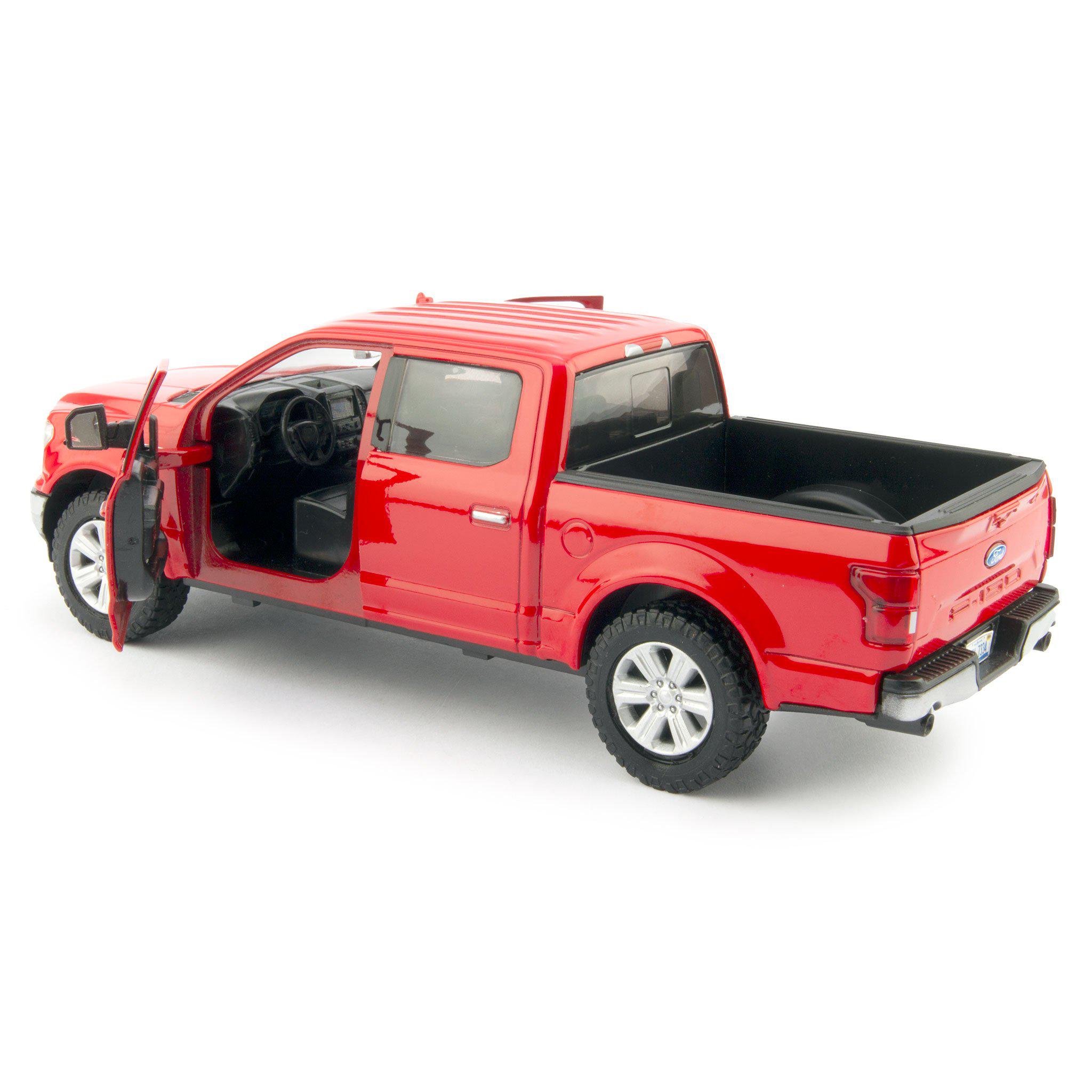 Ford F-150 Lariat Diecast Toy Pickup Truck 2019 red - 1:27 Scale-Motormax-Diecast Model Centre