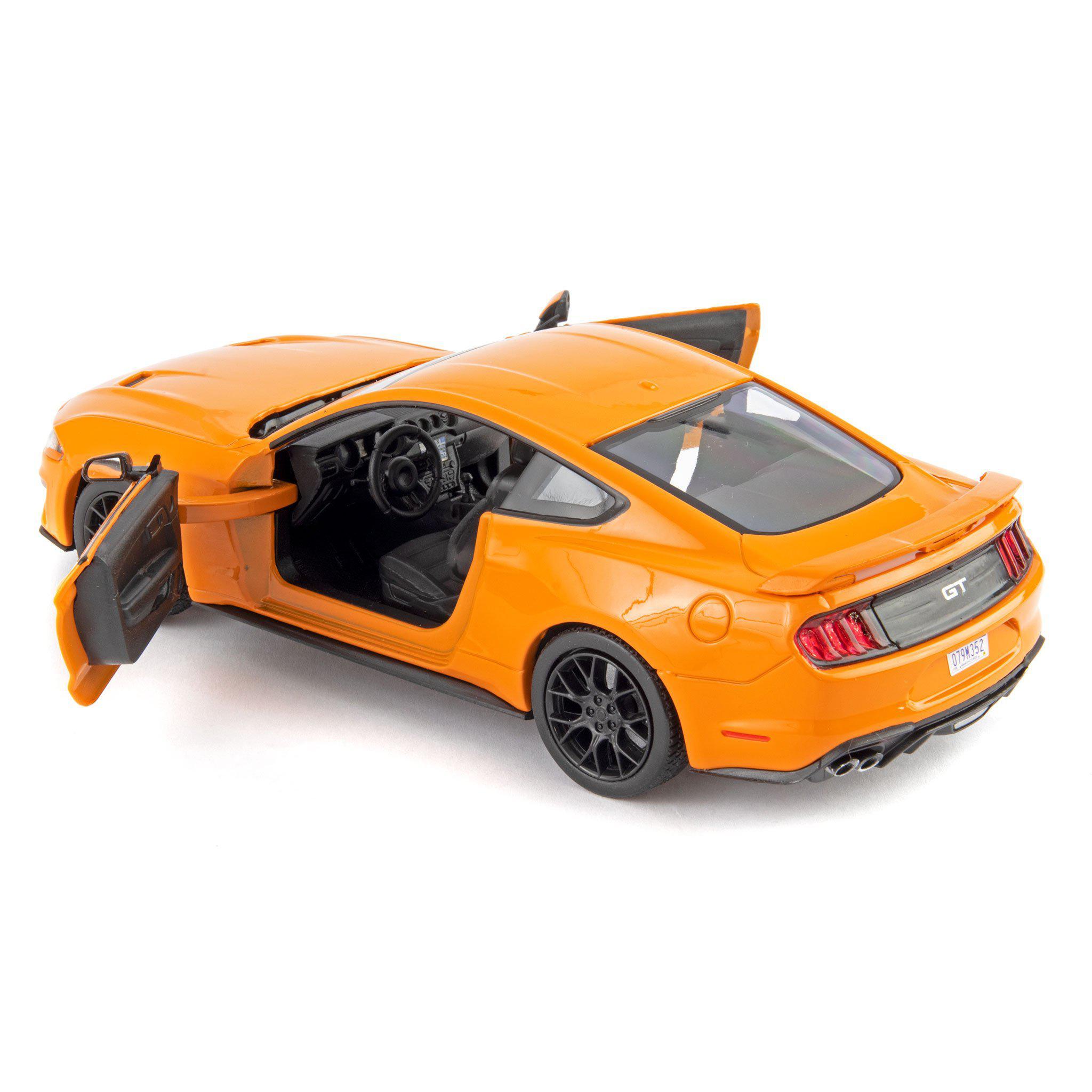 Ford Mustang GT Diecast Model Car 2018 orange - 1:24 Scale-Motormax-Diecast Model Centre