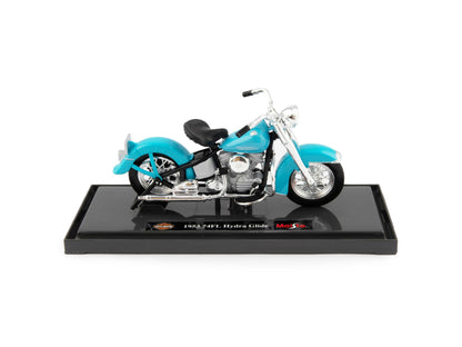 Harley-Davidson 74 FL Hydra Glide Diecast Model Motorcycle 1953 blue - 1:18 scale-Maisto-Diecast Model Centre