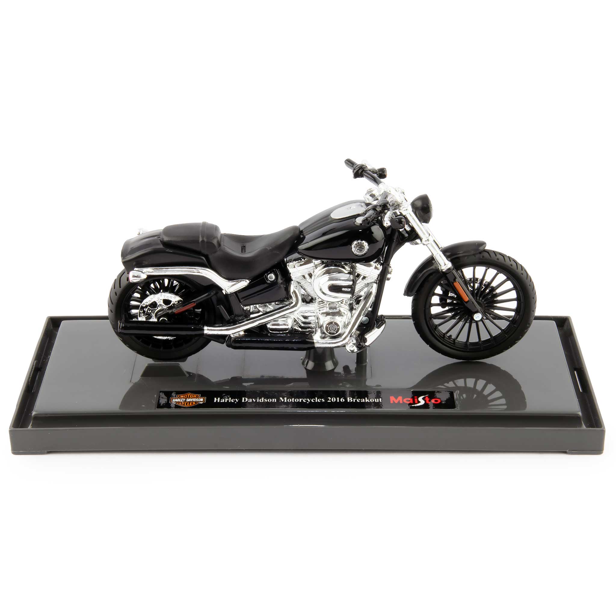 Harley-Davidson Breakout Diecast Model Motorcycle 2016 black - 1:18 scale-Maisto-Diecast Model Centre