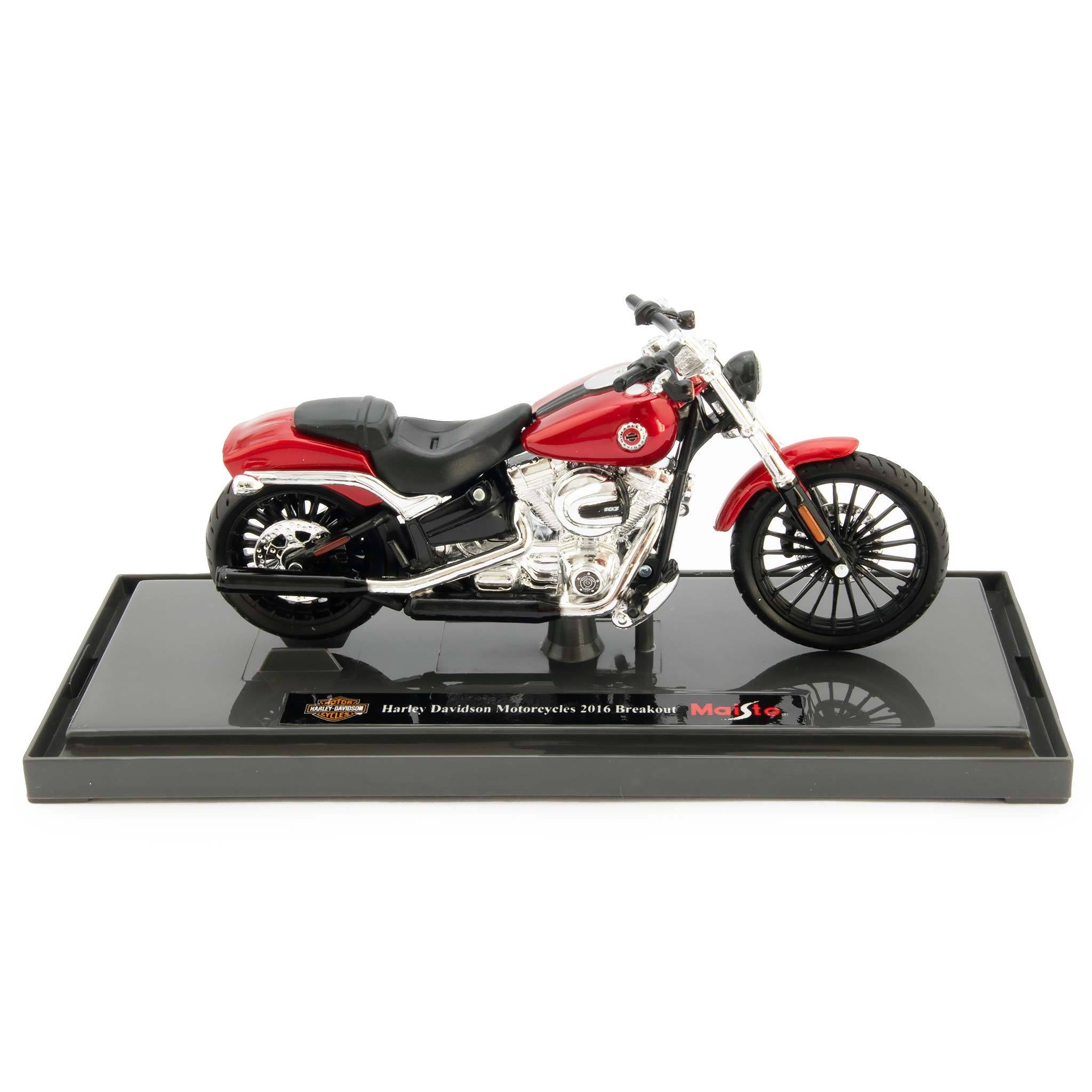 Harley-Davidson Breakout Diecast Model Motorcycle 2016 red - 1:18 scale-Maisto-Diecast Model Centre