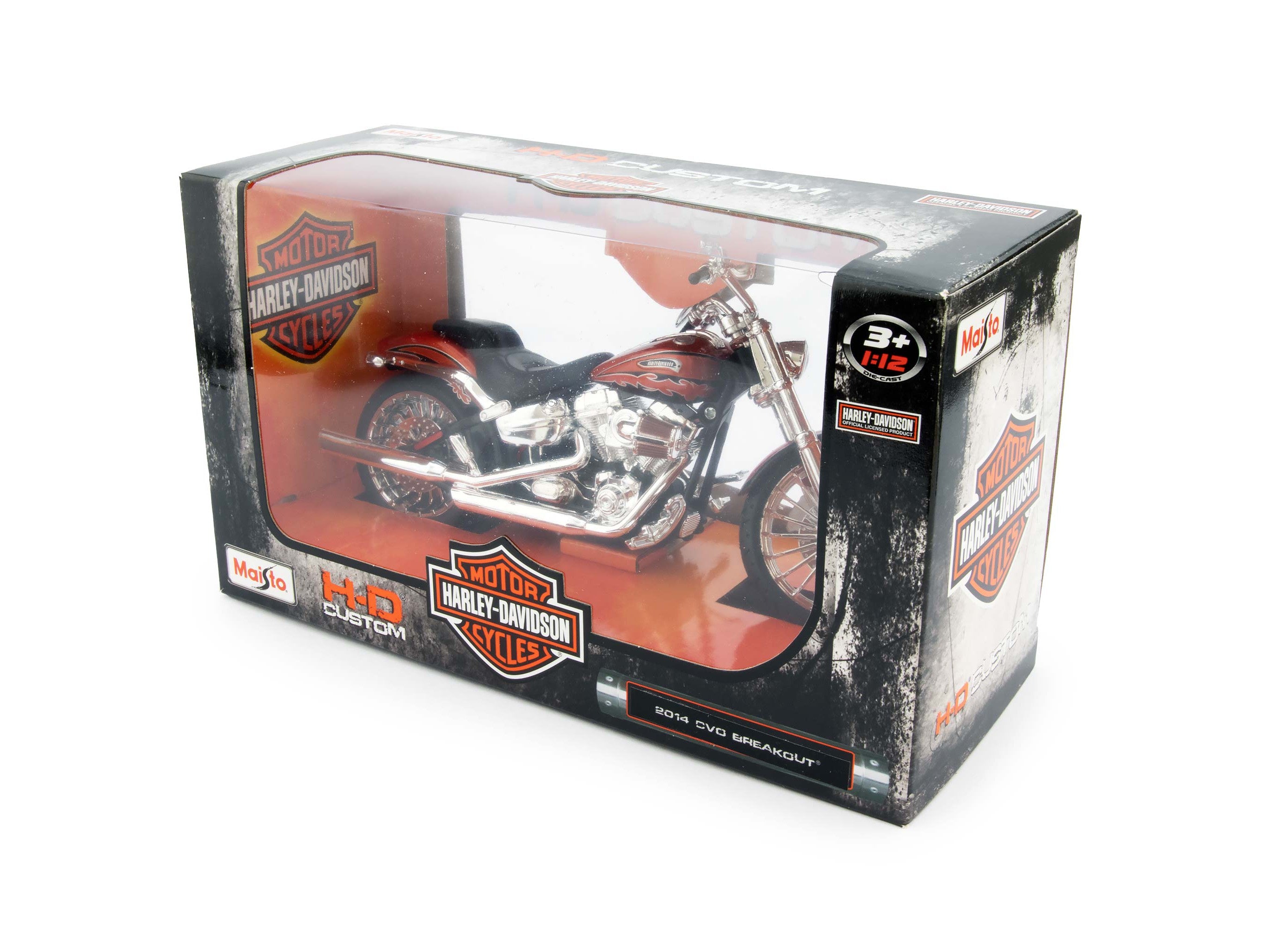 Harley-Davidson CVO Breakout Diecast Model Motorcycle 2014 red - 1:12 Scale-Maisto-Diecast Model Centre