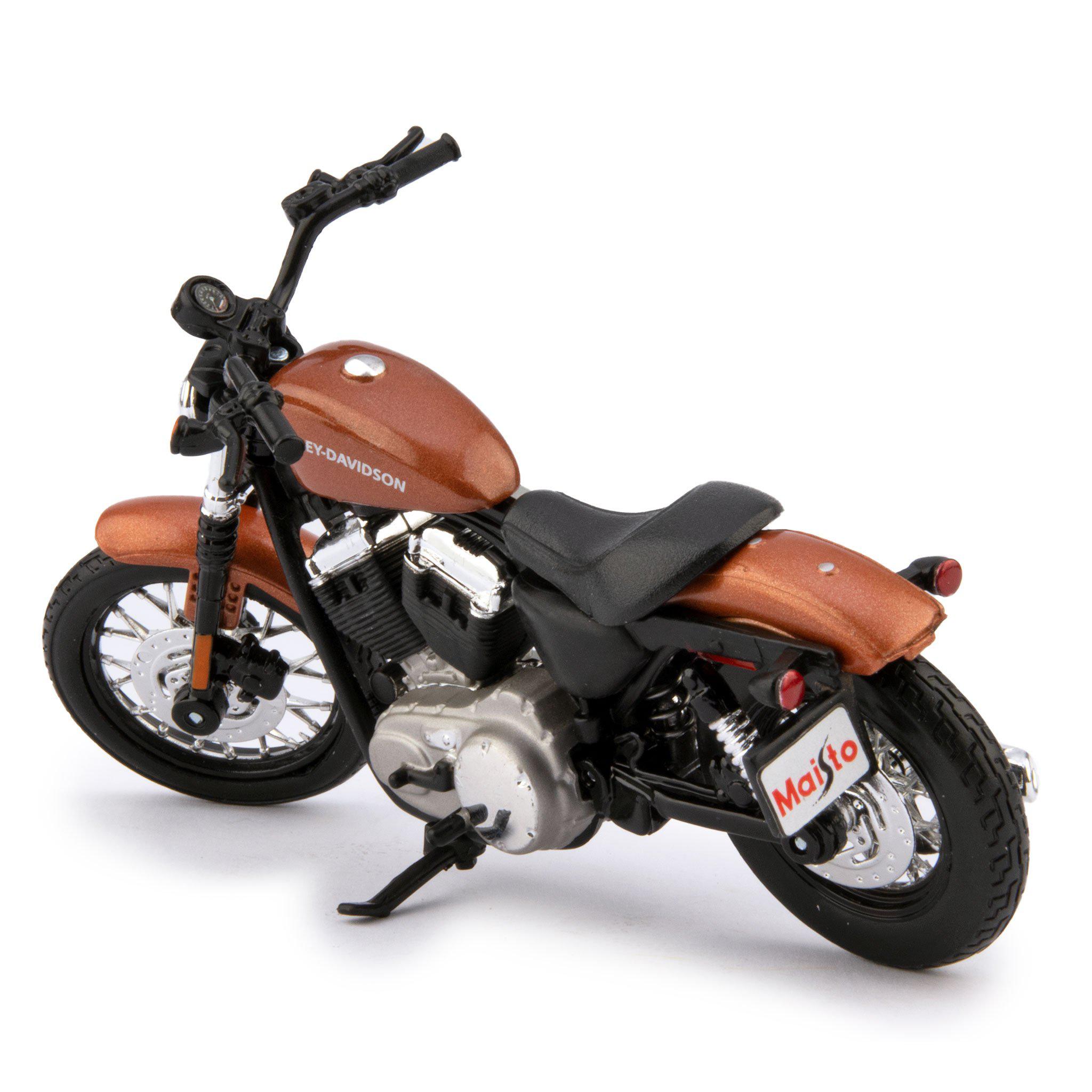 Harley-Davidson XL 1200N Nightster Diecast Model Motorcycle 2007 bronze - 1:18 scale-Maisto-Diecast Model Centre
