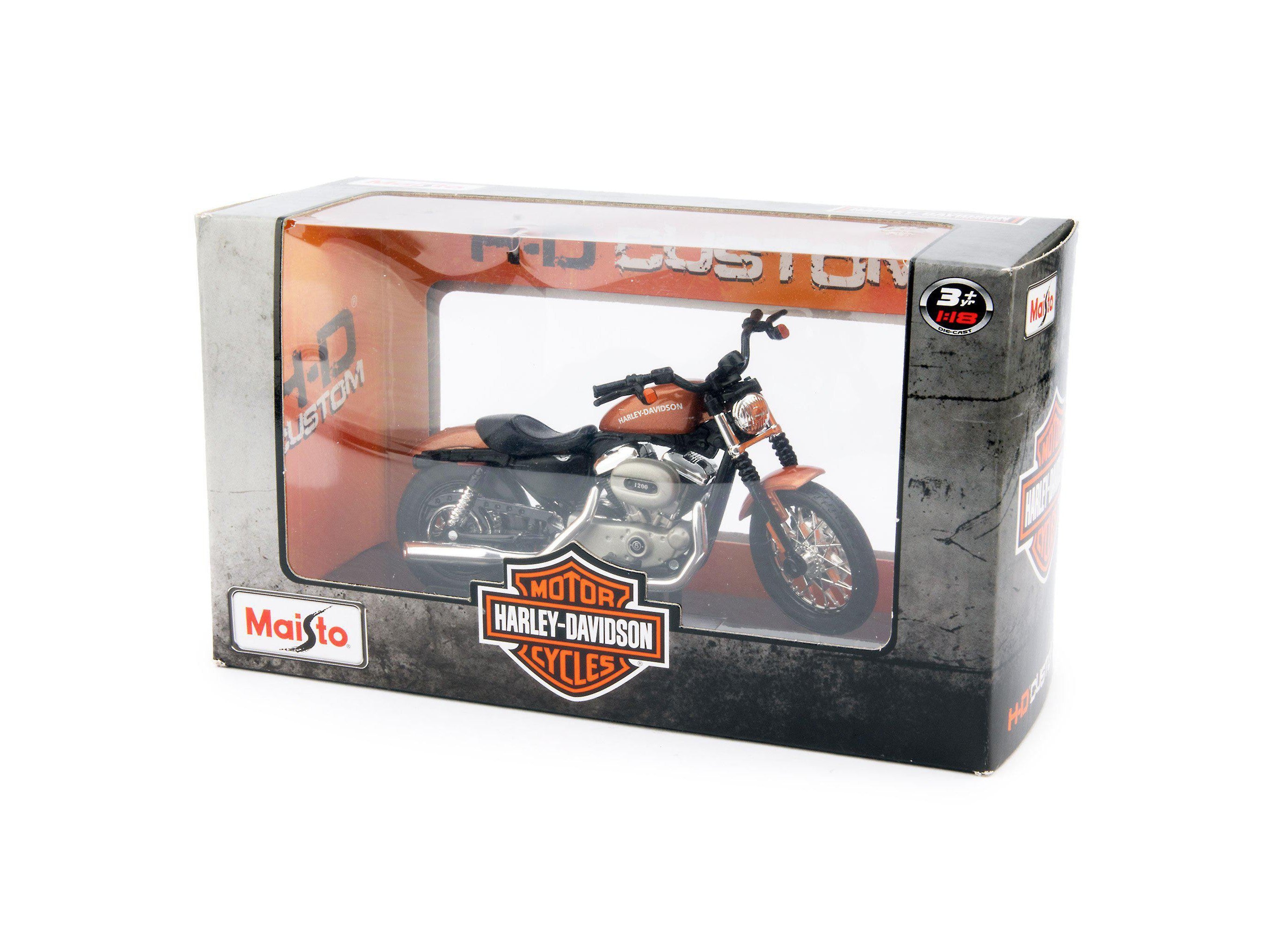 Harley-Davidson XL 1200N Nightster Diecast Model Motorcycle 2007 bronze - 1:18 scale-Maisto-Diecast Model Centre