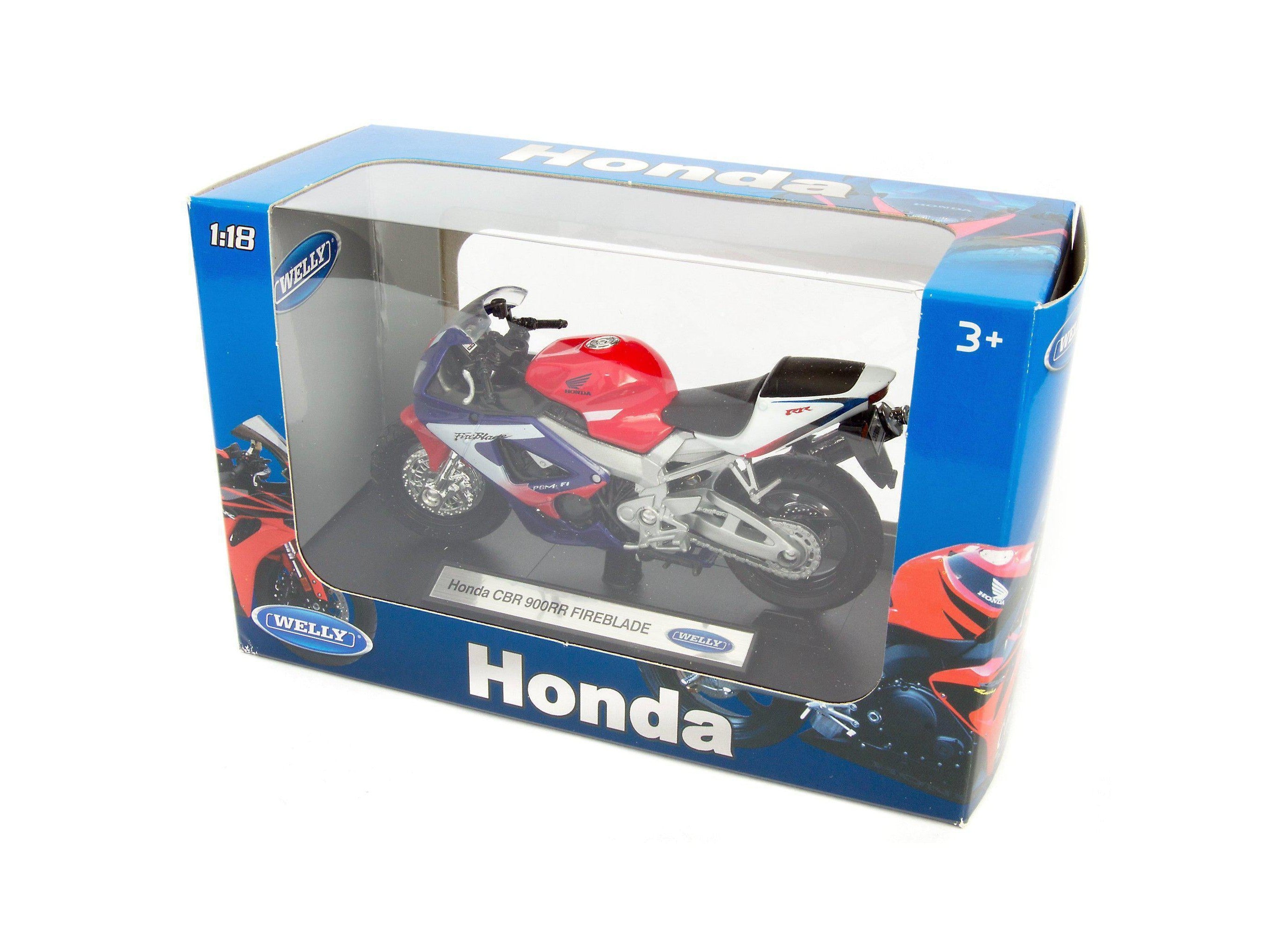 Honda CBR900RR Fireblade Diecast Model Motorcycle - 1:18 Scale-Welly-Diecast Model Centre