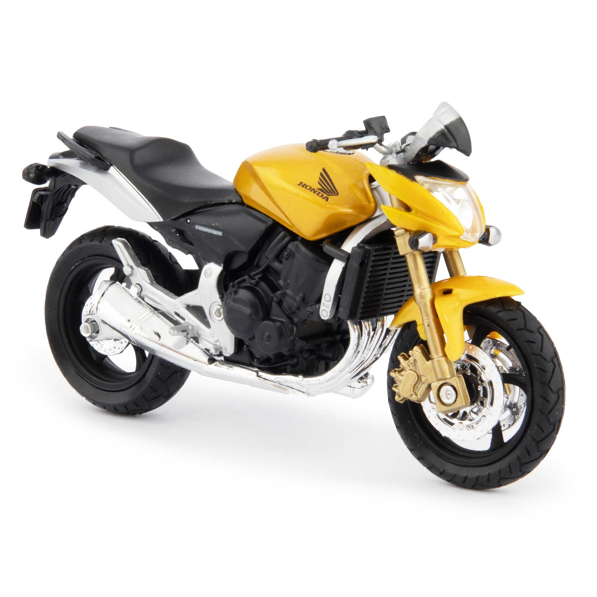 Honda Hornet Diecast Model Motorcycle yellow - 1:18 Scale-Welly-Diecast Model Centre