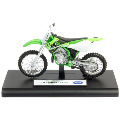 Kawasaki KX250 Diecast Model Motorcycle 2002 - 1:18 Scale-Welly-Diecast Model Centre