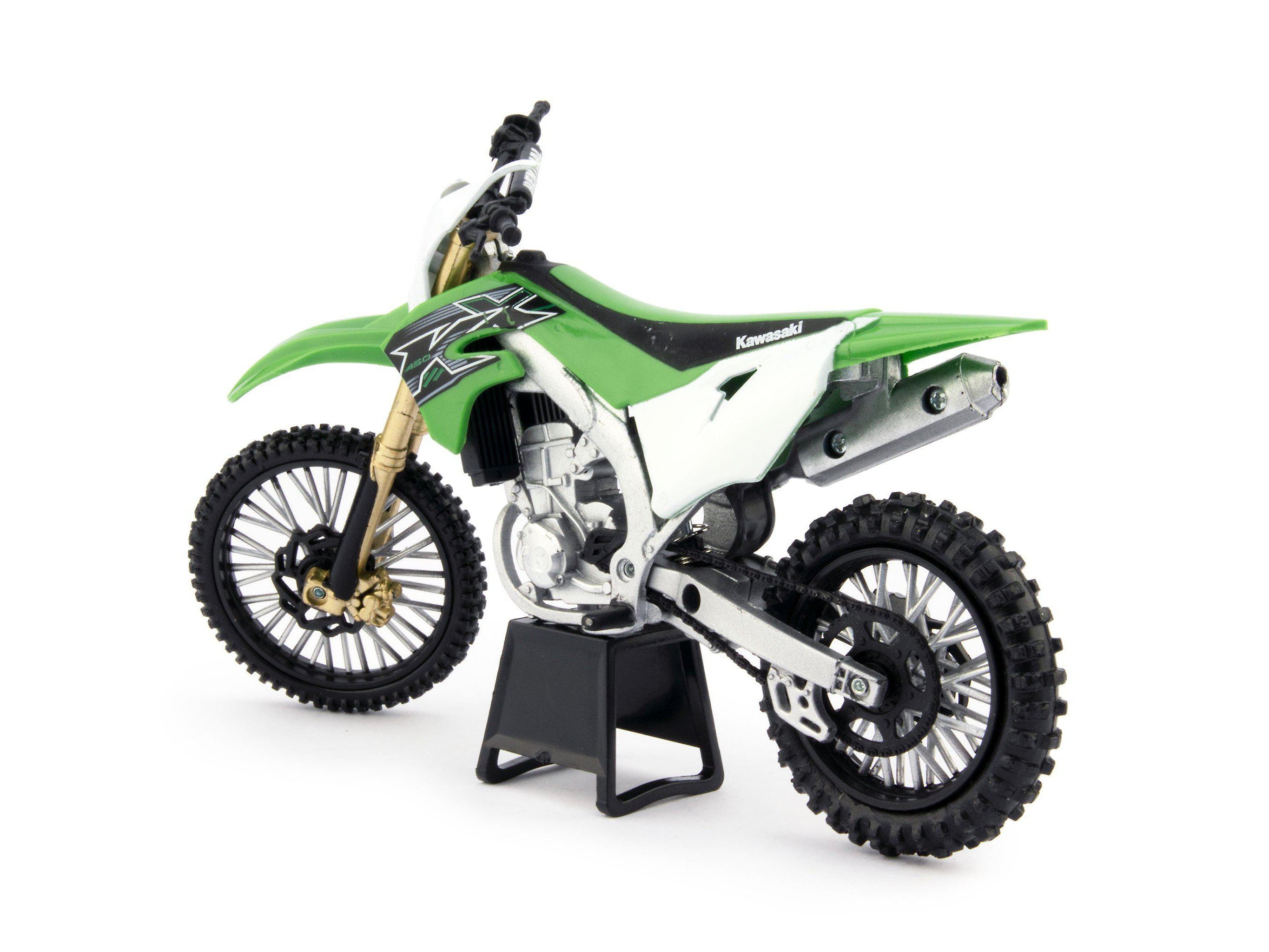 Kawasaki KX450F Diecast Model Motorcycle green - 1:12 Scale-NewRay-Diecast Model Centre