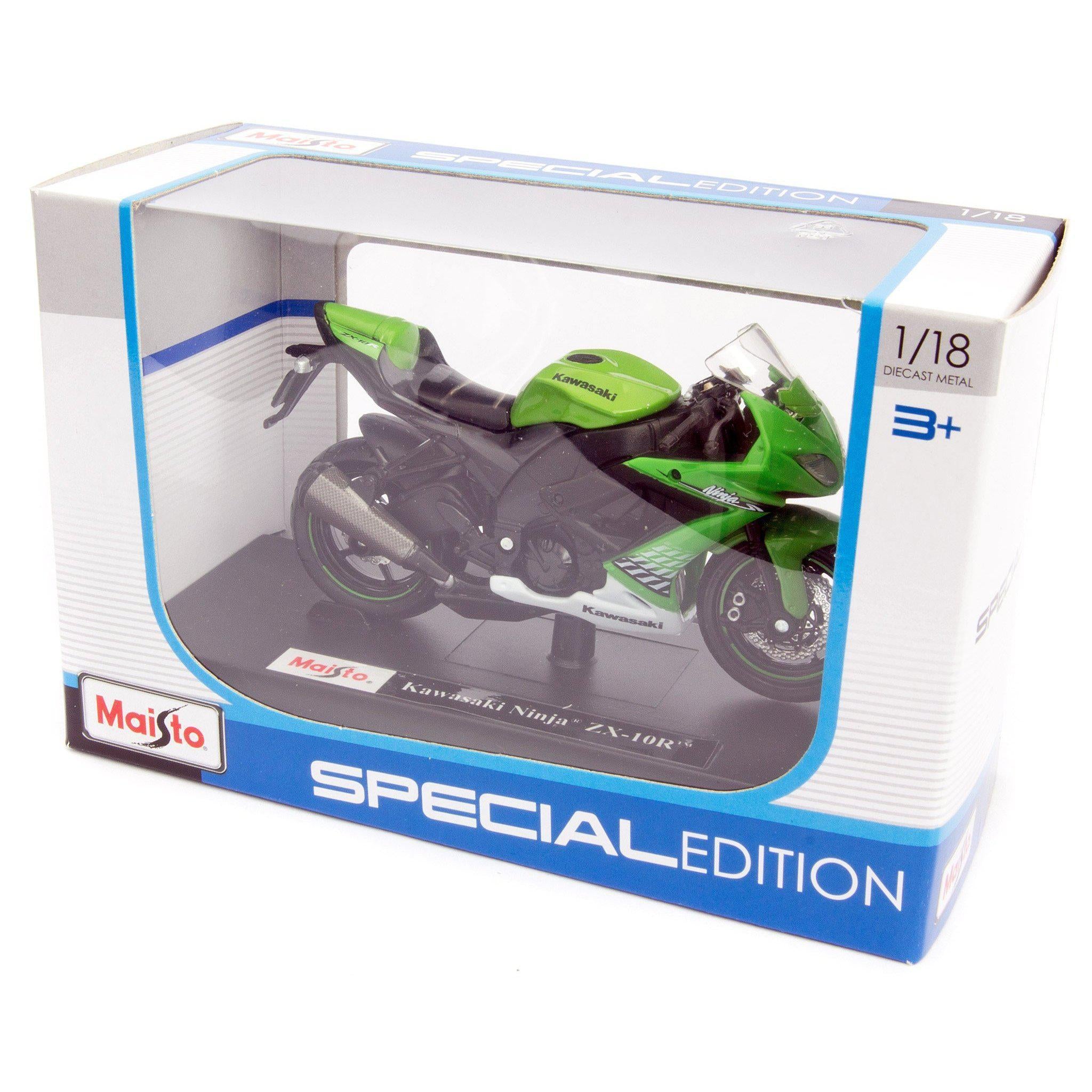 Kawasaki Ninja ZX-10R Diecast Model Motorcycle - 1:18 Scale-Maisto-Diecast Model Centre
