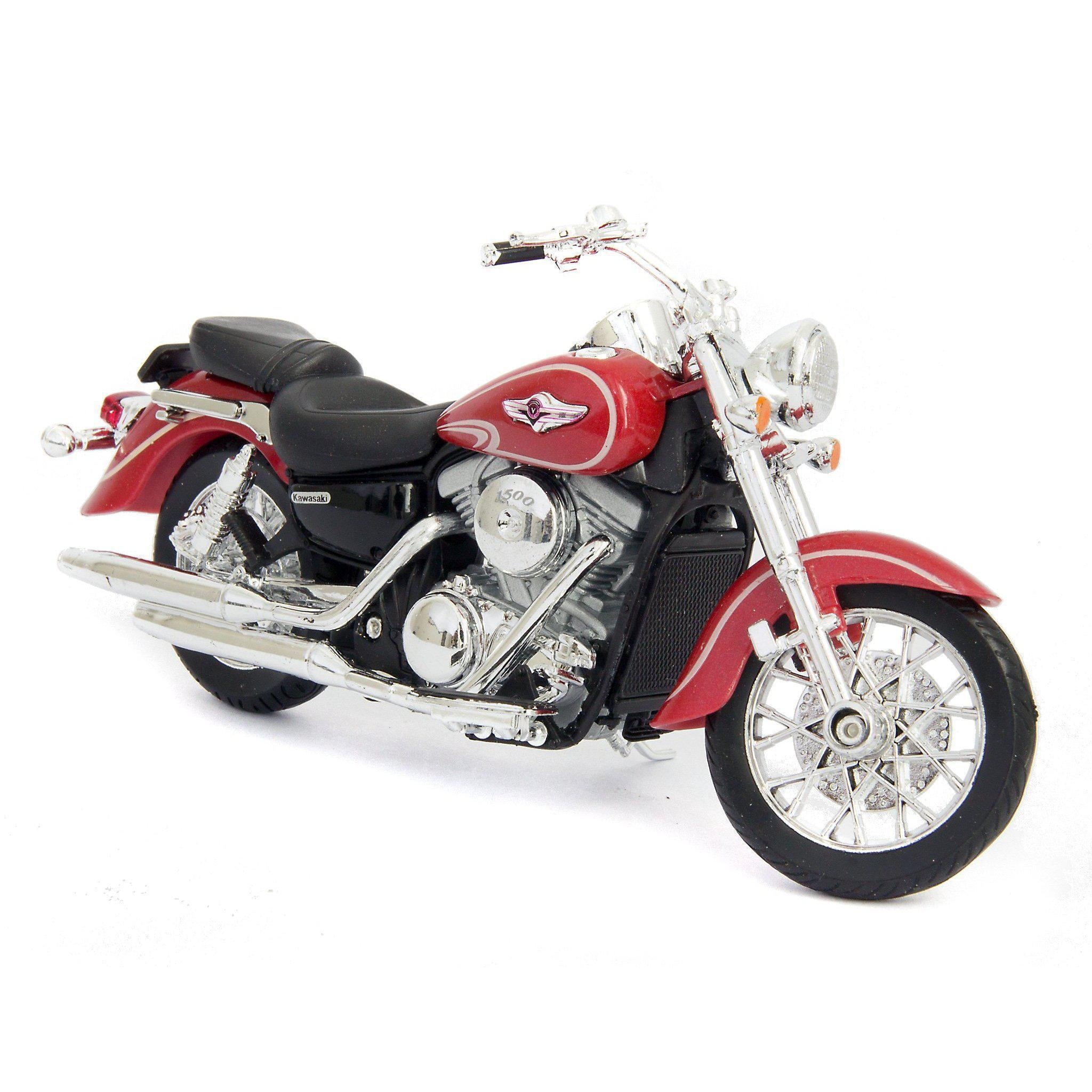 Kawasaki Vulcan 1500 Classic Diecast Model Motorcycle 2002 - 1:18 Scale-Welly-Diecast Model Centre