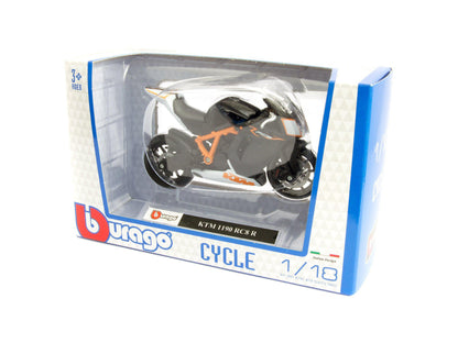 KTM 1190 RC8 R Diecast Model Motorcycle - 1:18 Scale-Bburago-Diecast Model Centre