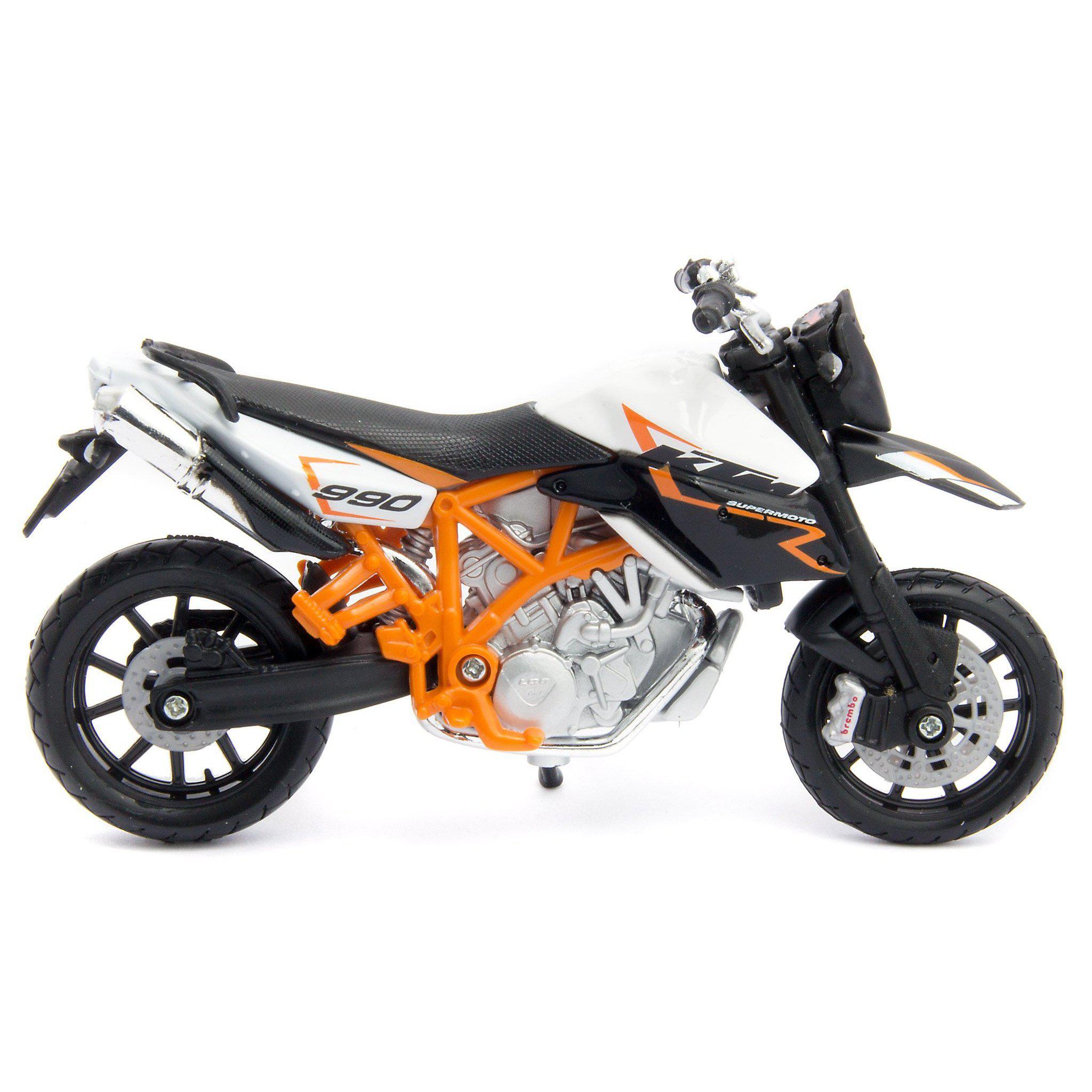 KTM 990 Supermoto R Diecast Model Motorcycle - 1:18 Scale-Bburago-Diecast Model Centre
