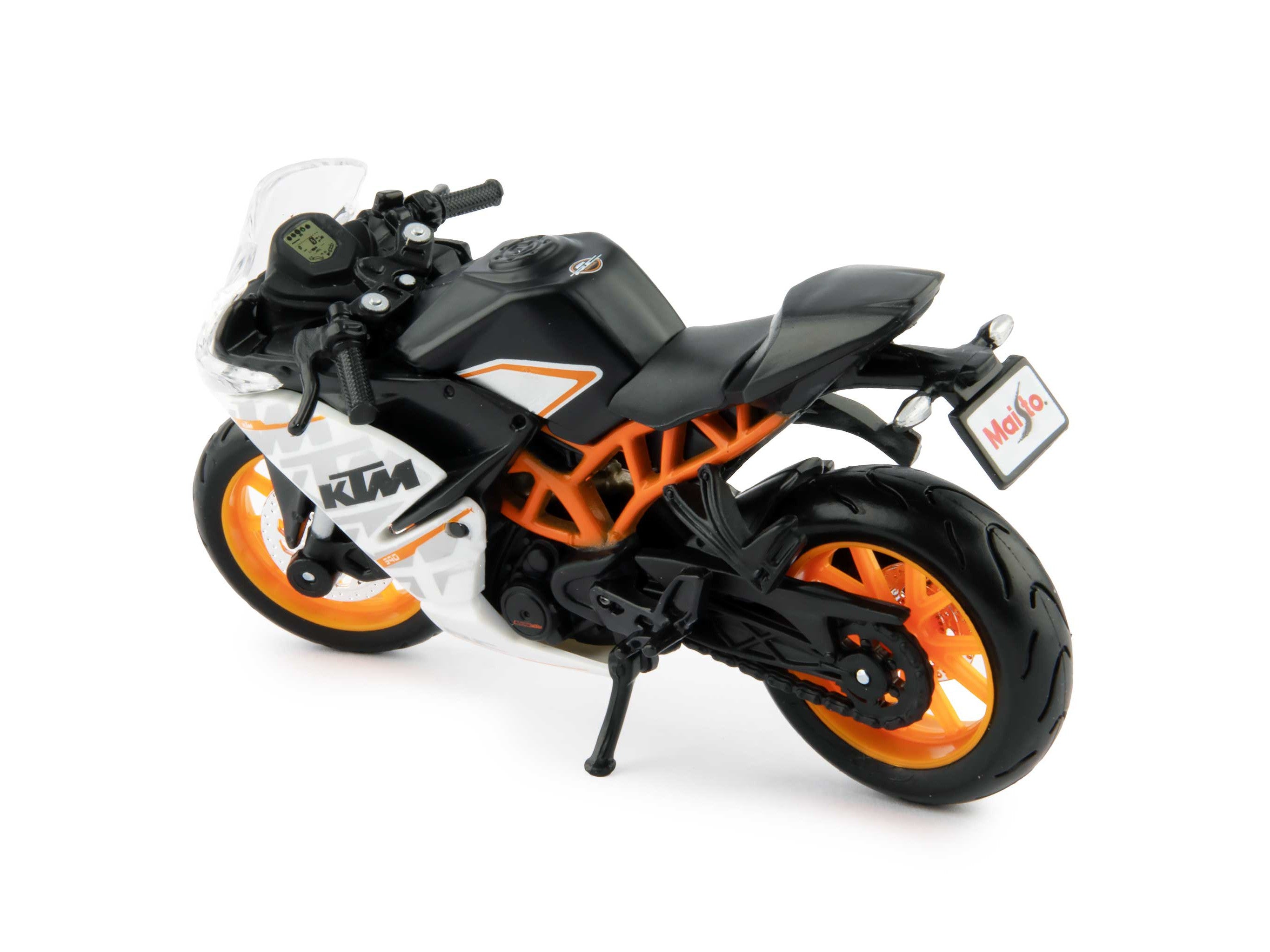 KTM RC 390 Diecast Model Motorcycle black/white - 1:18 scale-Maisto-Diecast Model Centre