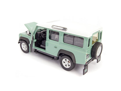 Land Rover Defender 110 Diecast Model Car green - 1:24 Scale-Cararama-Diecast Model Centre