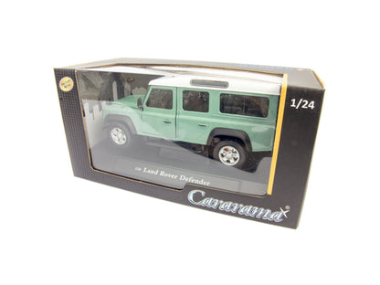 Land Rover Defender 110 Diecast Model Car green - 1:24 Scale-Cararama-Diecast Model Centre