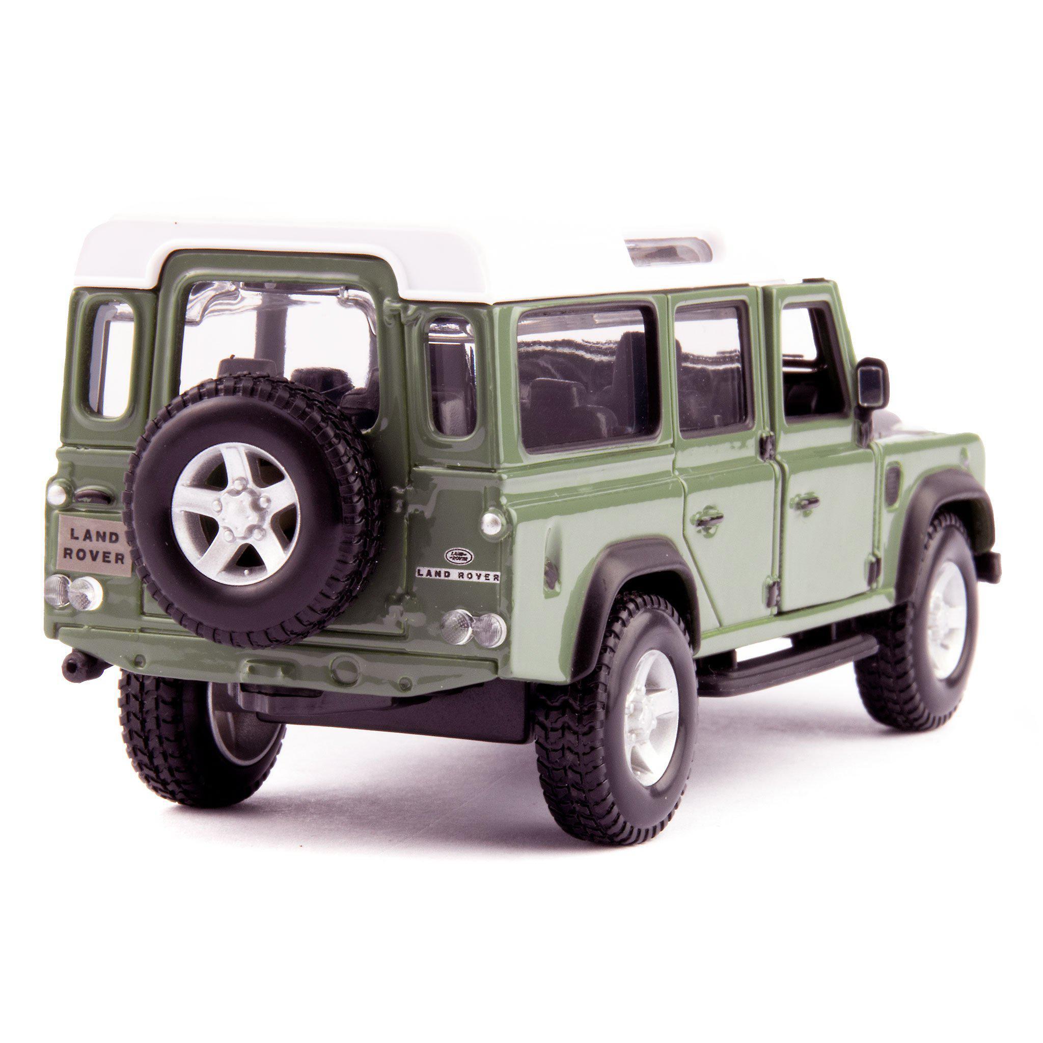Land Rover Defender 110 Diecast Model Car green - 1:32 Scale-Bburago-Diecast Model Centre