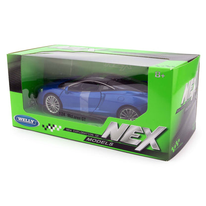 McLaren GT Diecast Model Car blue - 1:24 Scale-Welly-Diecast Model Centre