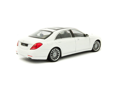 Mercedes-Benz S-Class (W222) 2013 white - 1:24 scale Diecast Model Car-Welly-Diecast Model Centre