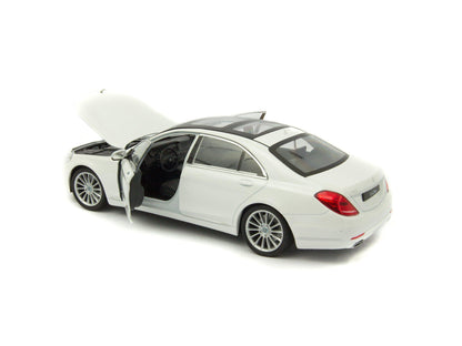 Mercedes-Benz S-Class (W222) 2013 white - 1:24 scale Diecast Model Car-Welly-Diecast Model Centre