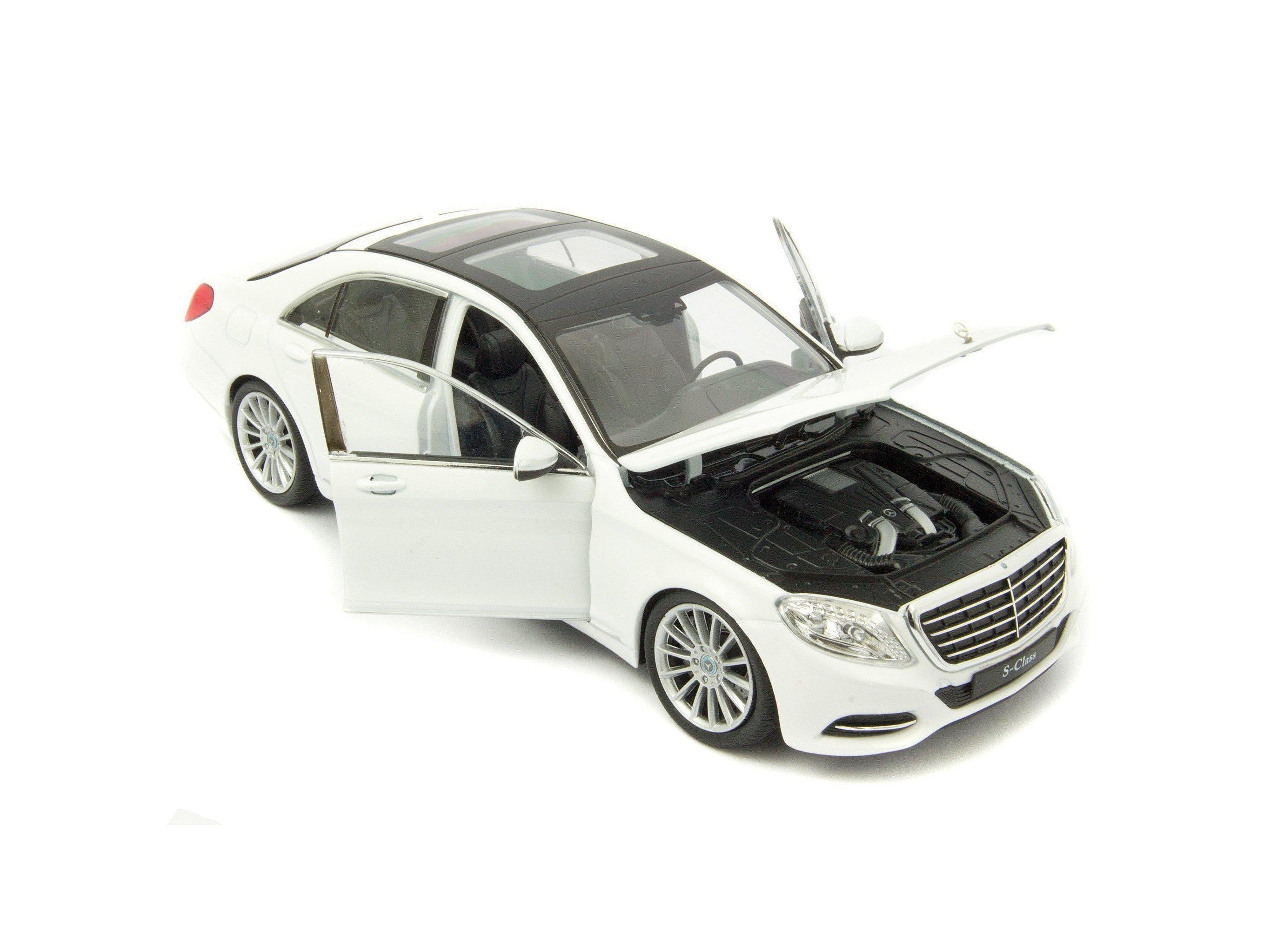 Mercedes-Benz S-Class (W222) 2013 white - 1:24 scale Diecast Model Car-Welly-Diecast Model Centre