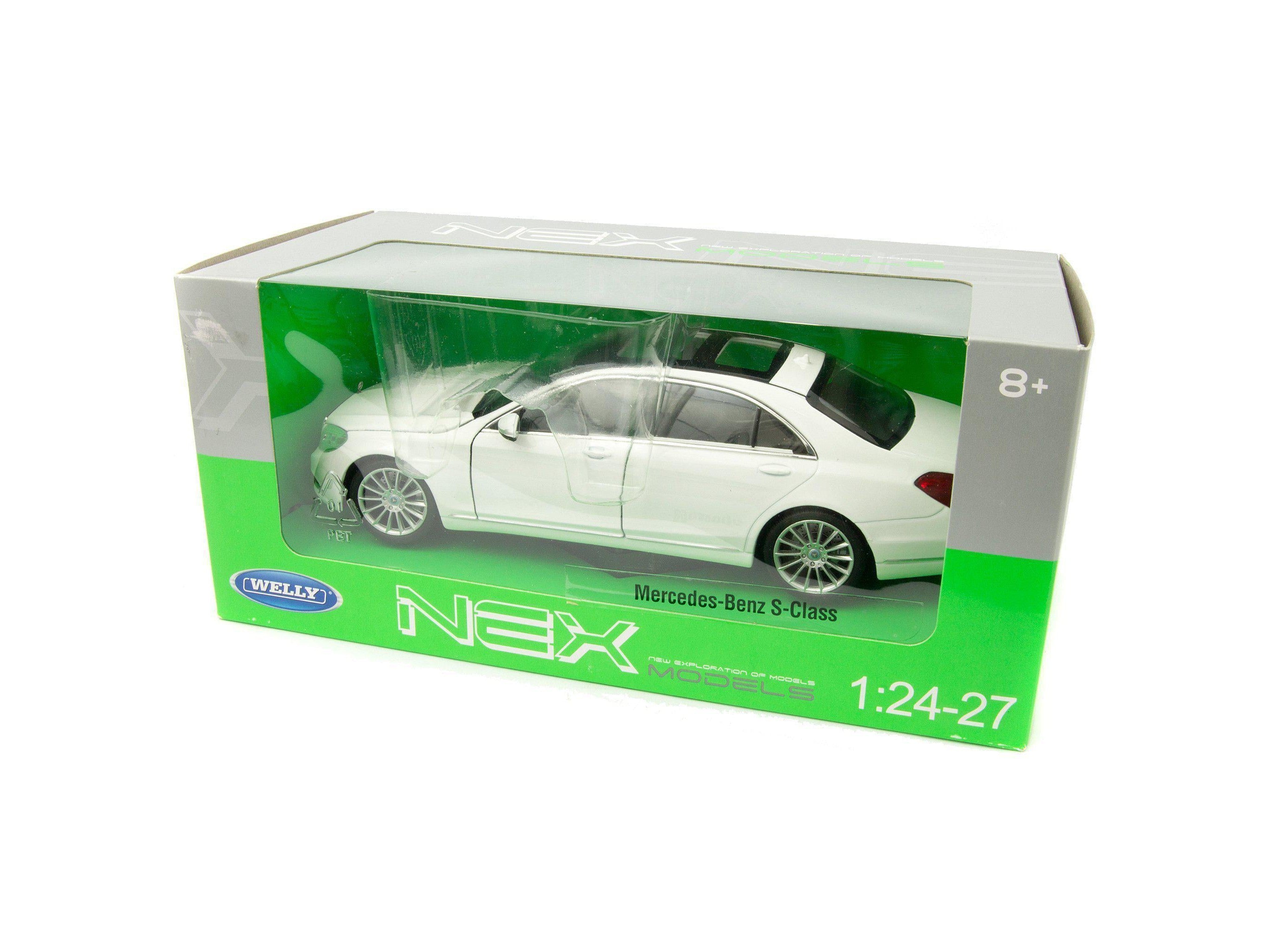 Mercedes-Benz S-Class (W222) 2013 white - 1:24 scale Diecast Model Car-Welly-Diecast Model Centre