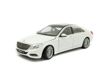 Mercedes-Benz S-Class (W222) 2013 white - 1:24 scale Diecast Model Car-Welly-Diecast Model Centre