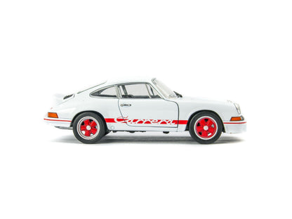 Porsche 911 Carrera RS 2.7 Diecast Model Car 1973 white - 1:24 Scale-Welly-Diecast Model Centre