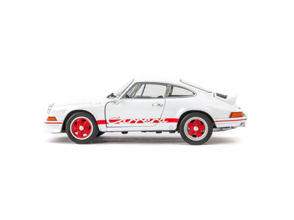 Porsche 911 Carrera RS 2.7 Diecast Model Car 1973 white - 1:24 Scale-Welly-Diecast Model Centre