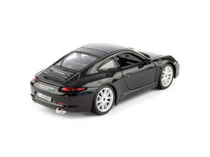 Porsche 911 Carrera S Diecast Model Car 2011 black - 1:24 Scale-Bburago-Diecast Model Centre