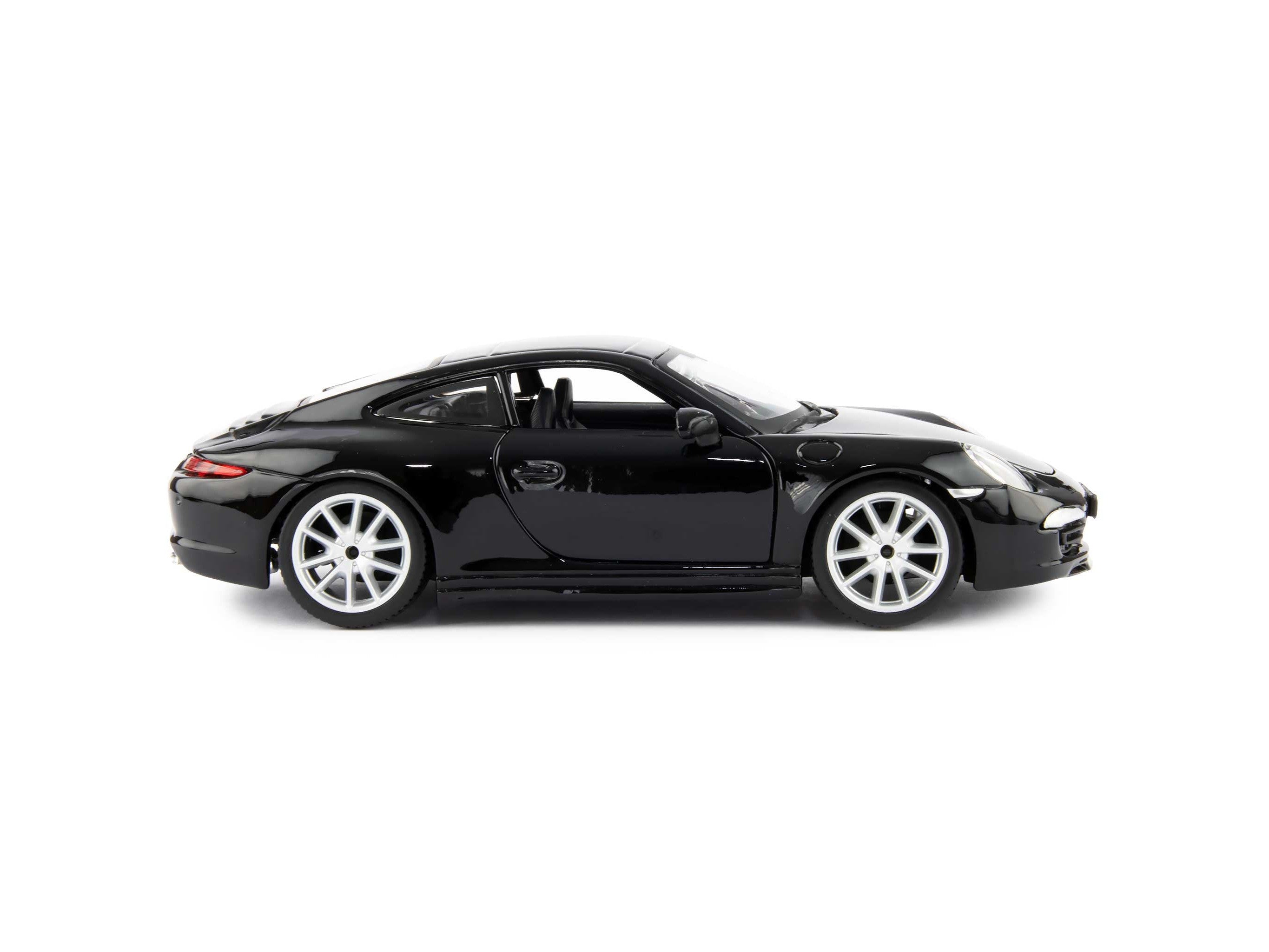 Porsche 911 Carrera S Diecast Model Car 2011 black - 1:24 Scale-Bburago-Diecast Model Centre