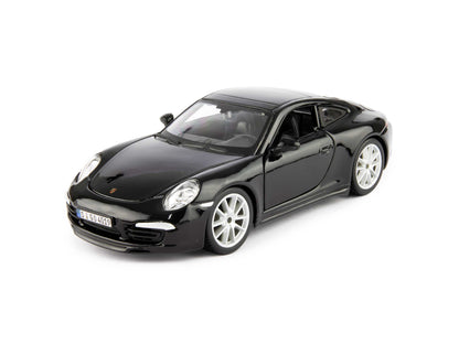 Porsche 911 Carrera S Diecast Model Car 2011 black - 1:24 Scale-Bburago-Diecast Model Centre