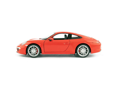 Porsche 911 Carrera S Diecast Model Car red - 1:24 Scale-Welly-Diecast Model Centre