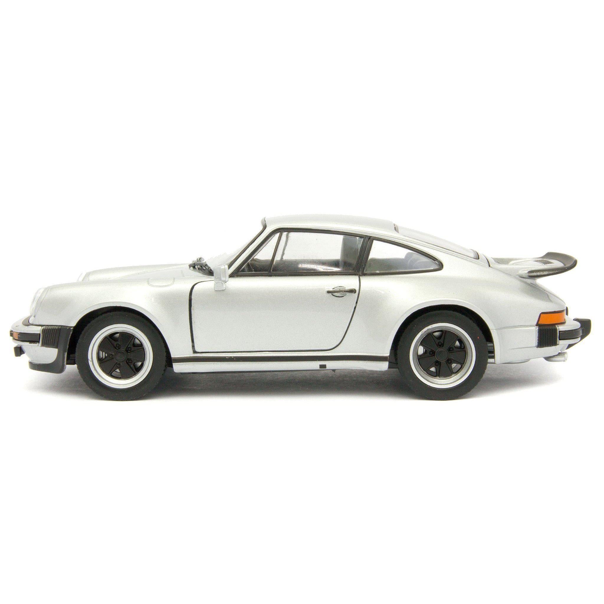 Porsche 911 Turbo 3.0 Diecast Model Car 1974 silver - 1:24 Scale-Welly-Diecast Model Centre