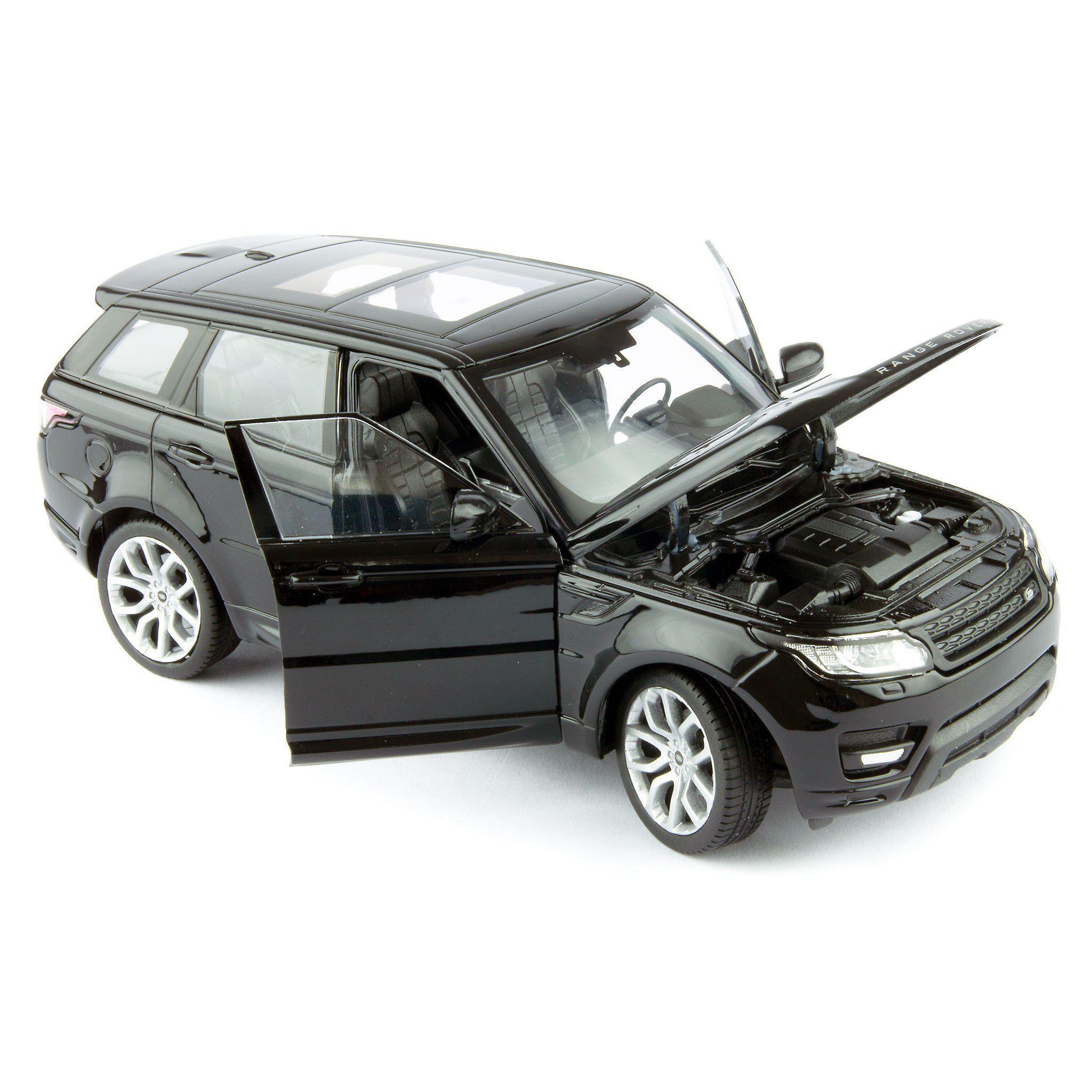 Range Rover Sport Diecast Model Car black - 1:24 Scale-Welly-Diecast Model Centre