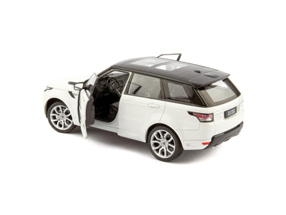 Range Rover Sport Diecast Model Car white - 1:24 Scale-Welly-Diecast Model Centre