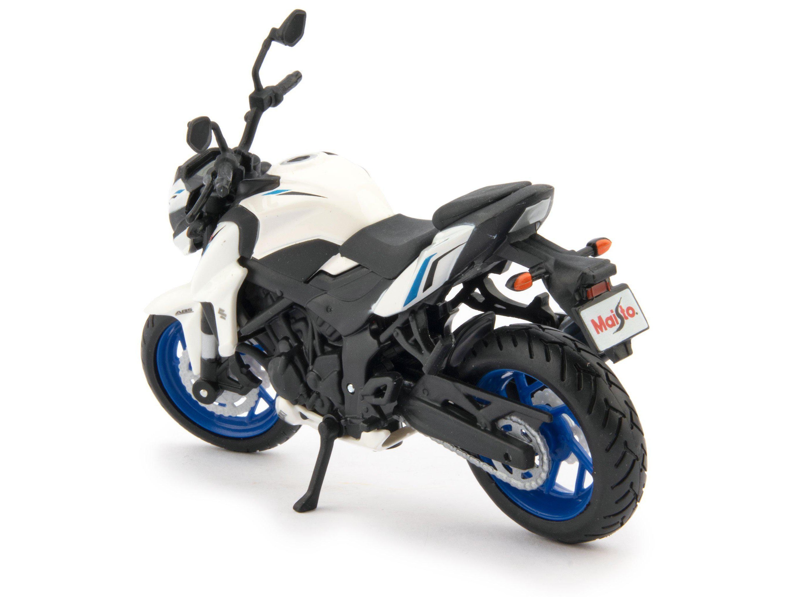 Suzuki GSX-S750 ABS Diecast Model Motorcycle white - 1:18 scale-Maisto-Diecast Model Centre