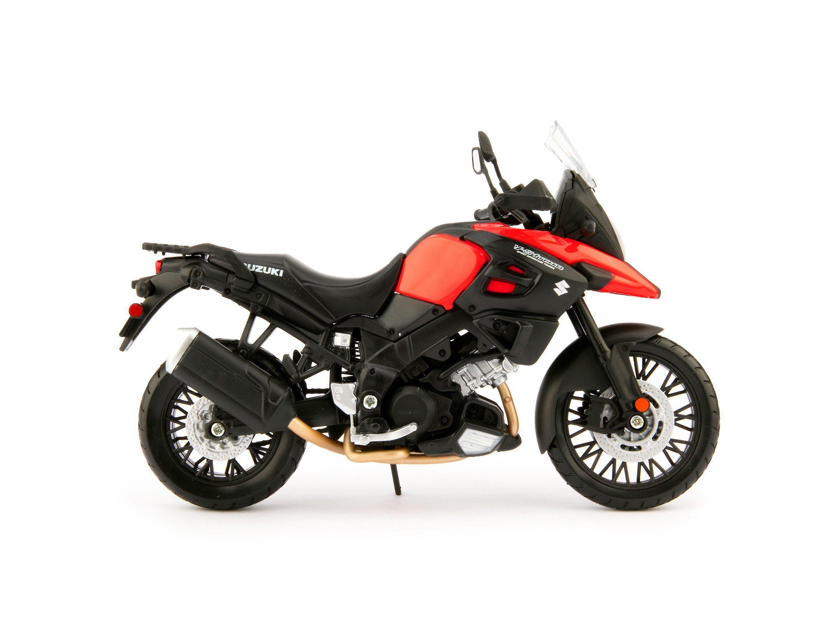 Suzuki V-Strom 1000 Diecast Model Motorcycle red - 1:12 Scale-Maisto-Diecast Model Centre