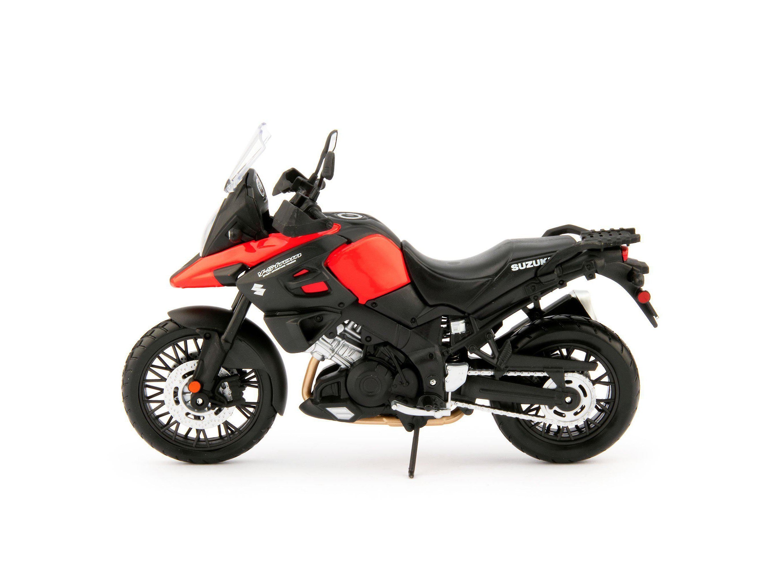 Suzuki V-Strom 1000 Diecast Model Motorcycle red - 1:12 Scale-Maisto-Diecast Model Centre