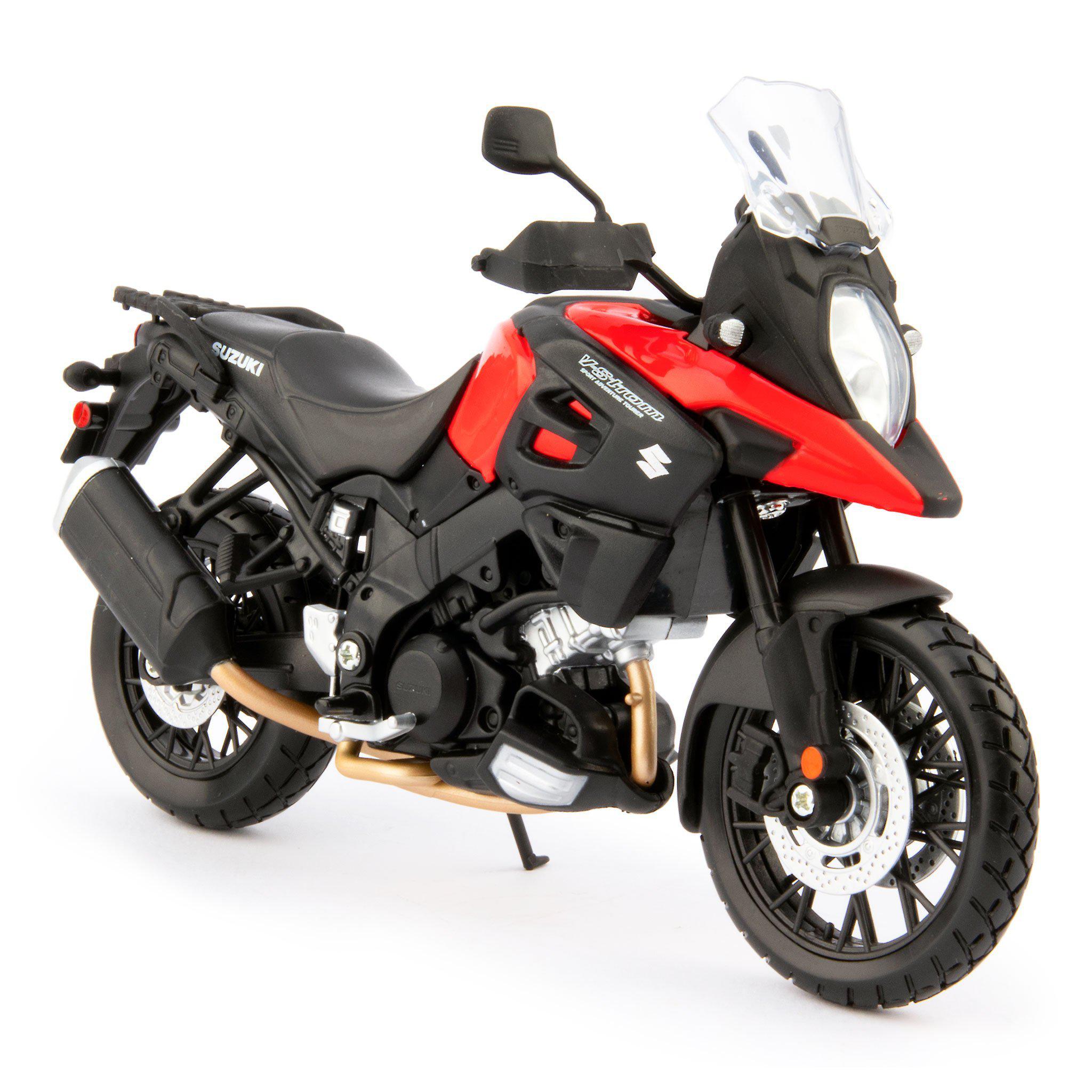Suzuki V-Strom 1000 Diecast Model Motorcycle red - 1:12 Scale-Maisto-Diecast Model Centre
