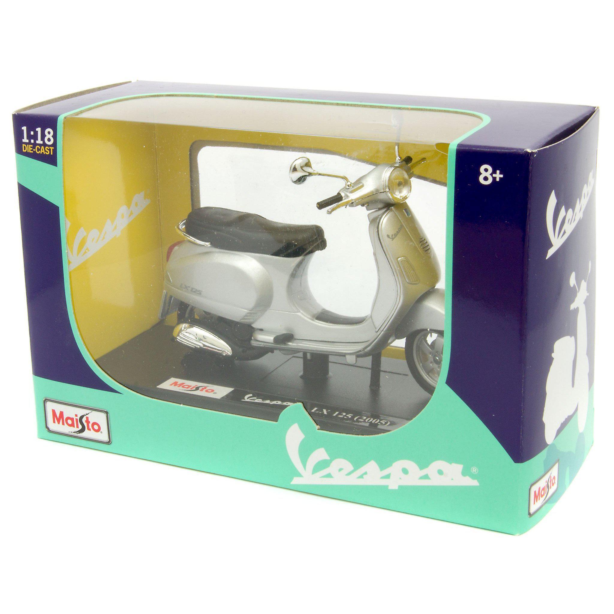 Vespa LX125 Diecast Model Scooter 2005 - 1:18 Scale-Maisto-Diecast Model Centre